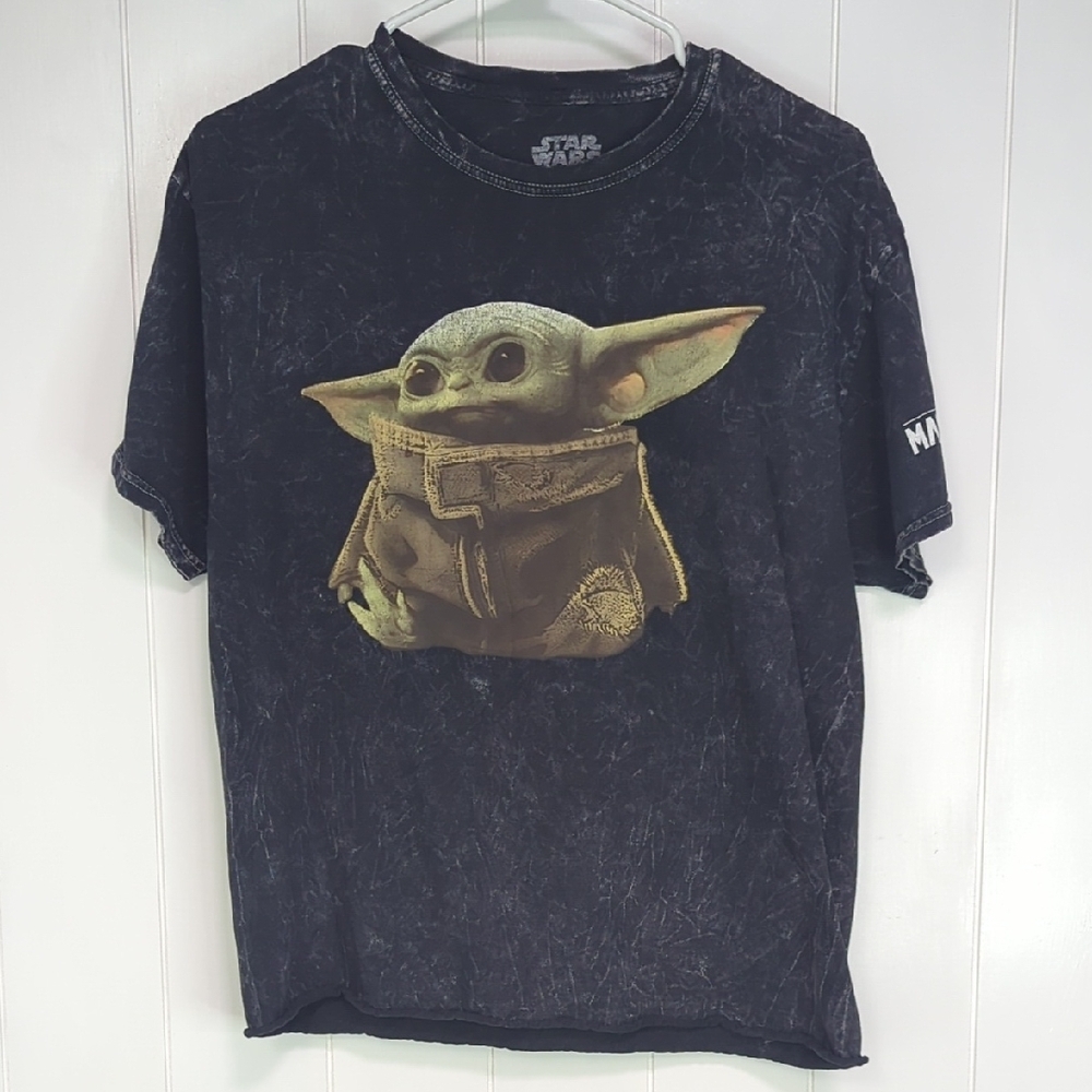 ❤️5/$25 Star Wars Women Tee with Baby Yoda Graphic
